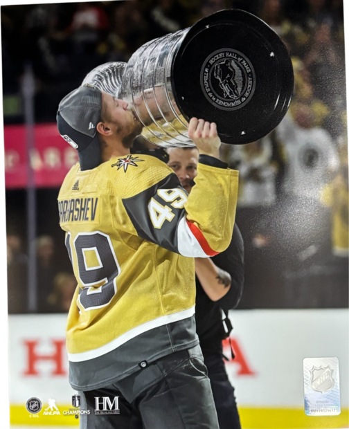 Ivan Barbashev Kissing the Cup Profile 8x10 Printed Photo