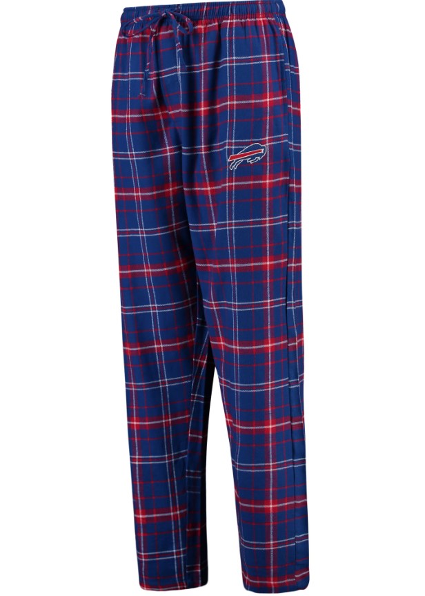 Buffalo Bills Men's Royal Blue/Red Ledger Flannel Pajama Pants