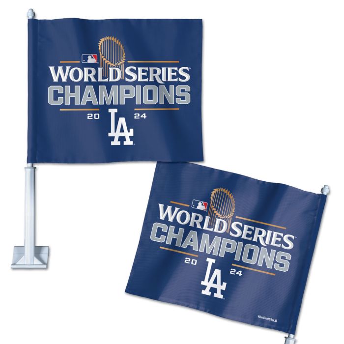 Los Angeles Dodgers World Series Champions Car Flag