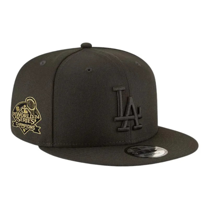 Los Angeles Dodgers 2024 World Series 9fifty Black on black Snapback Hat ***