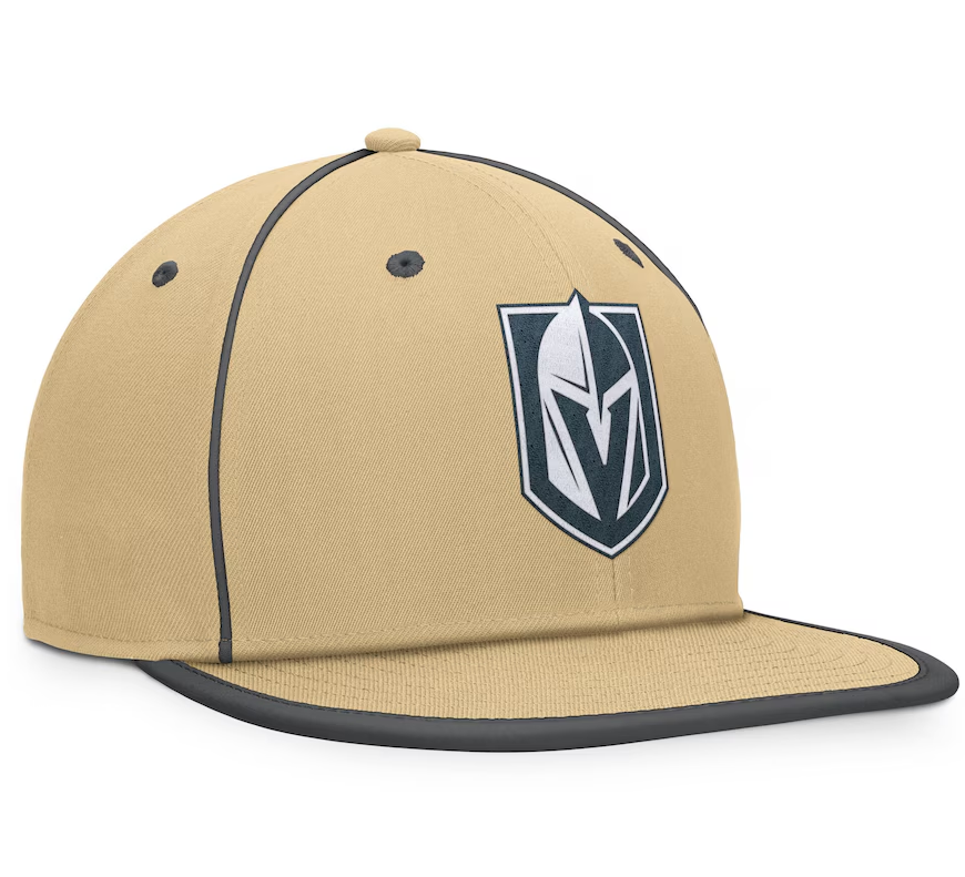 Vegas Golden Knights Fanatics Heritage Ice Time Fitted Hat - Gold - 7 1/4