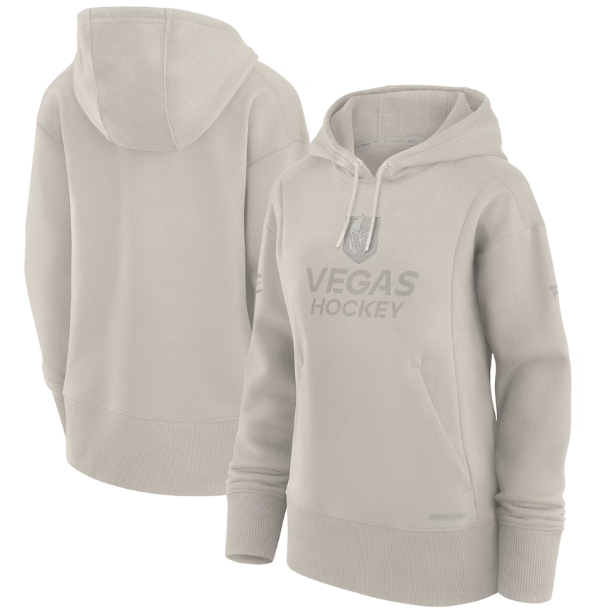 Vegas Golden Knights 2024 Authentic Pro Womens Road Moonstruck Hooded Sweatshirt