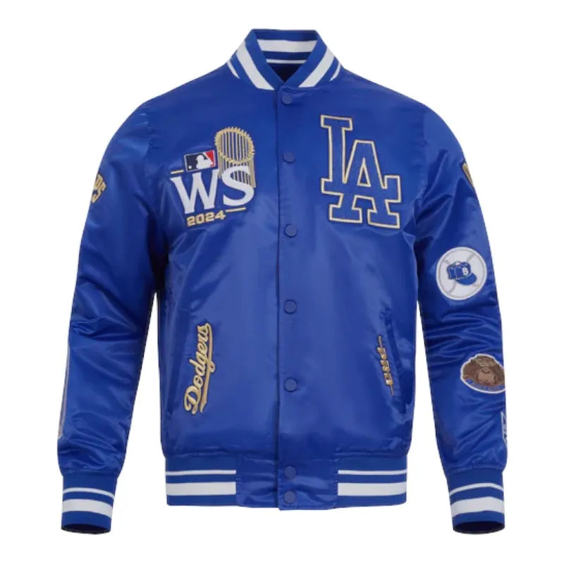 LOS ANGELES DODGERS WORLD SERIES 2024 CHAMPIONS SATIN JACKET