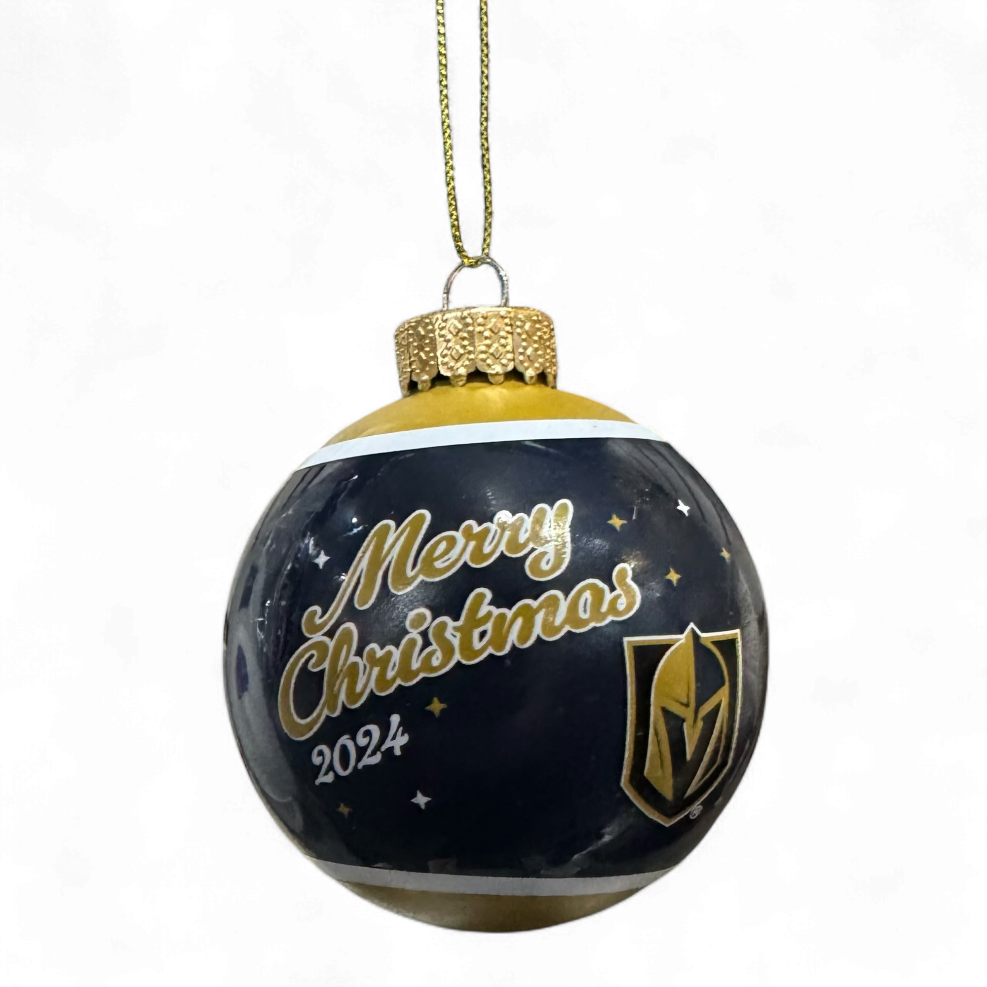 Vegas Golden Knights Holiday Ball Ornament