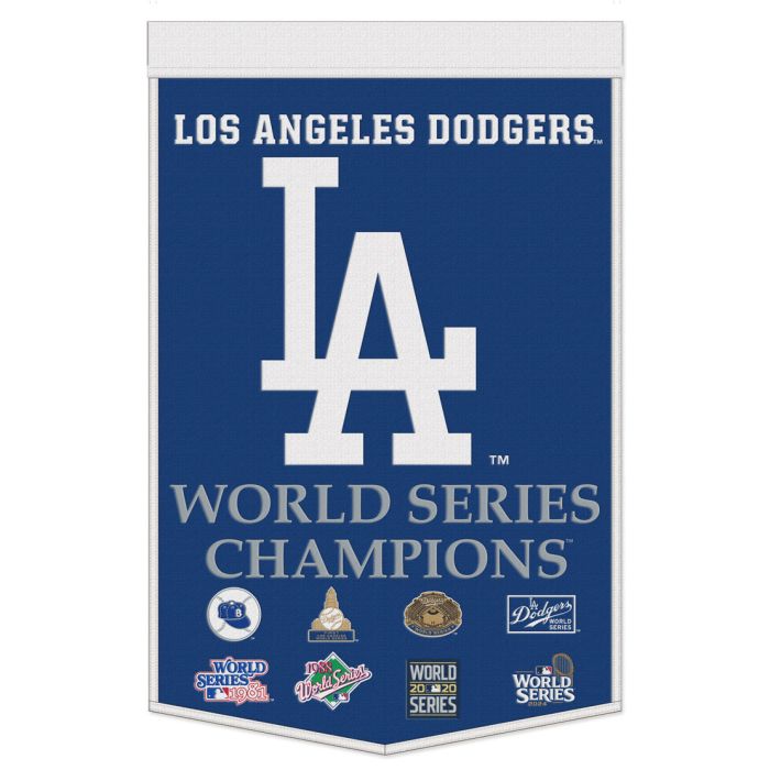 Los Angeles Dodgers World Series Champions Wool Banner 24" x 38"