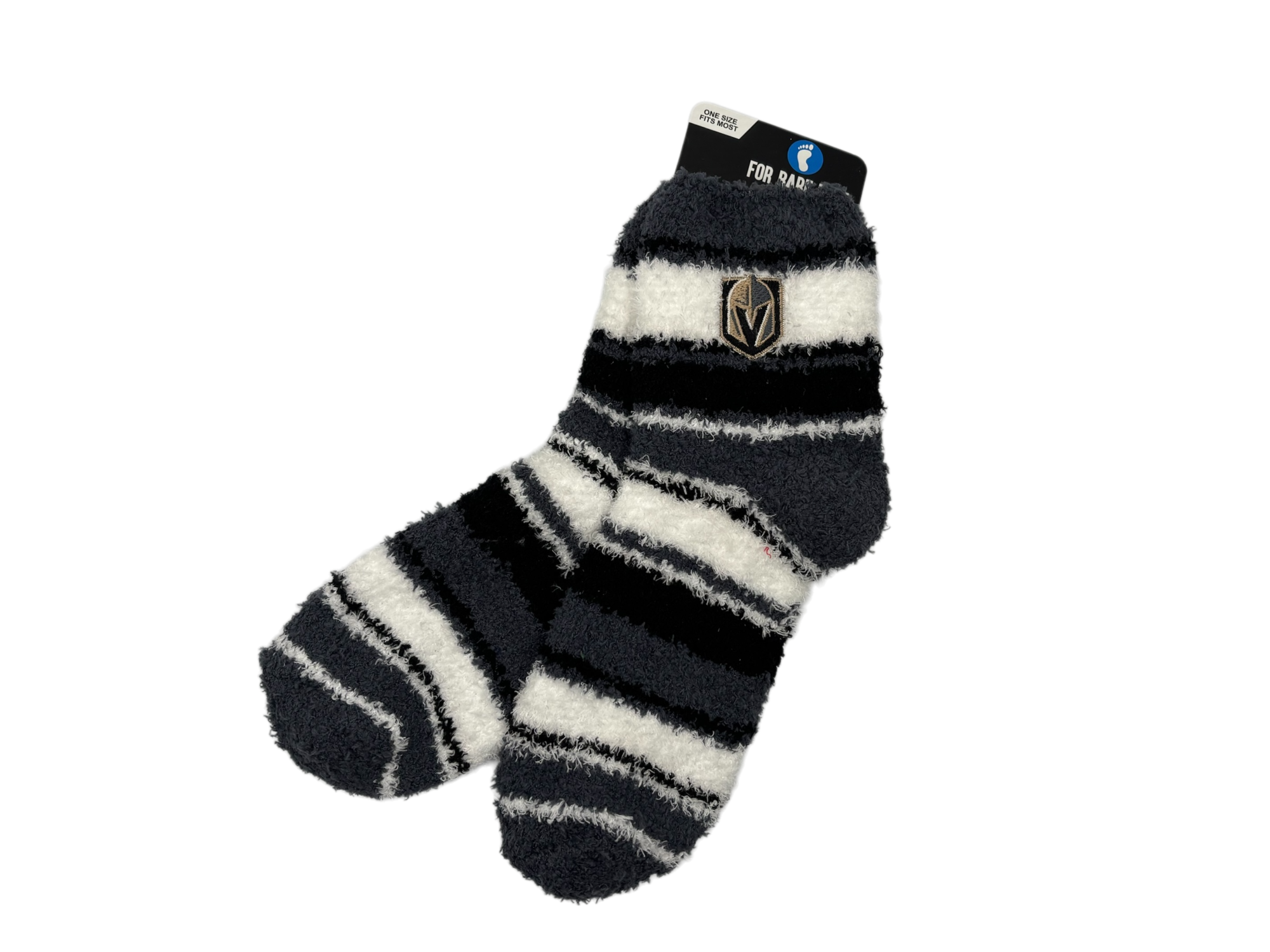 Vegas Golden Knights Fuzzy Striped Socks