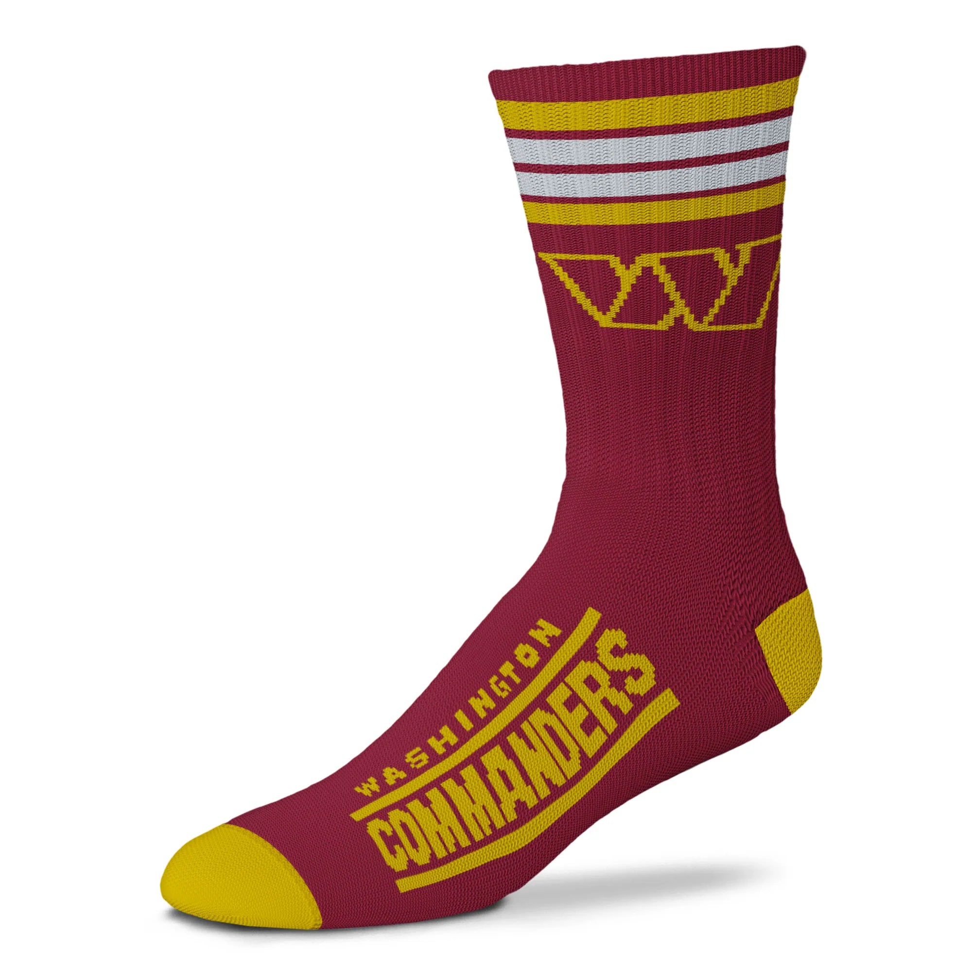 Washington Commanders 4 Stripe Deuce Socks