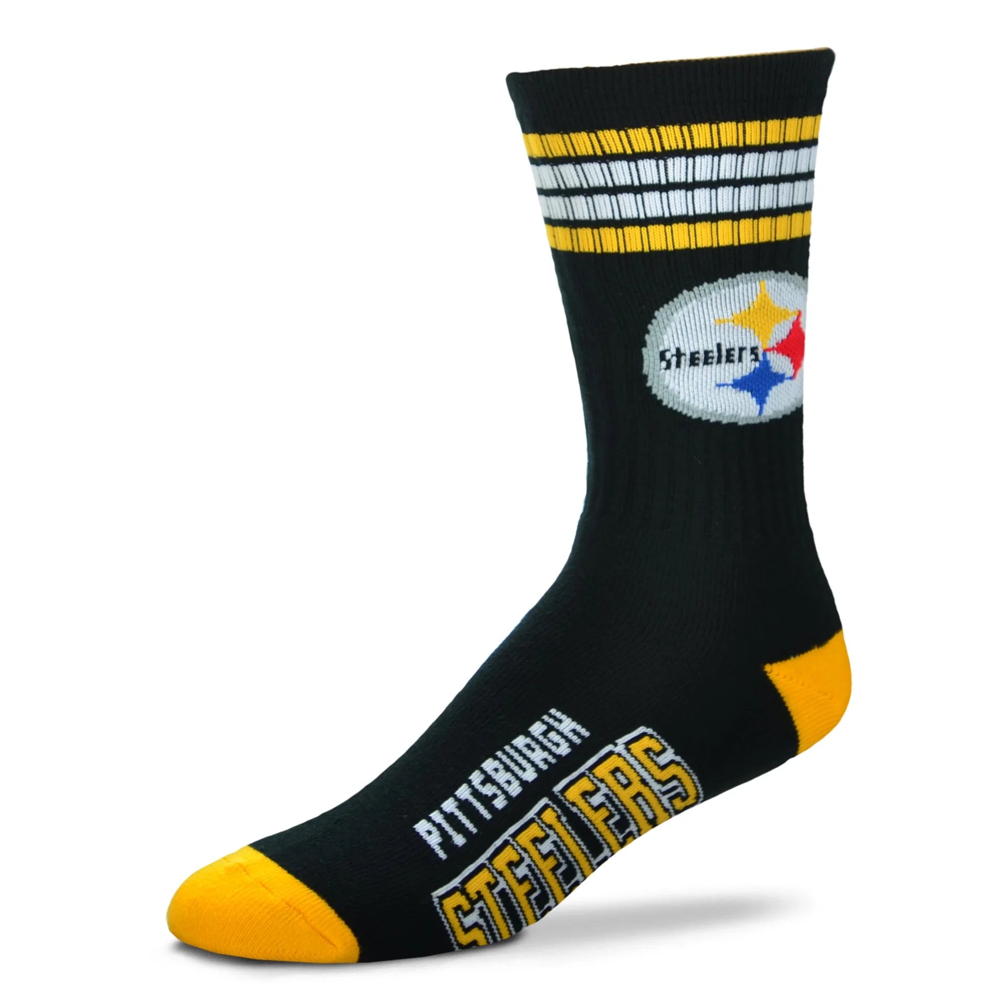 Pittsburgh Steelers 4 Stripe Deuce Socks