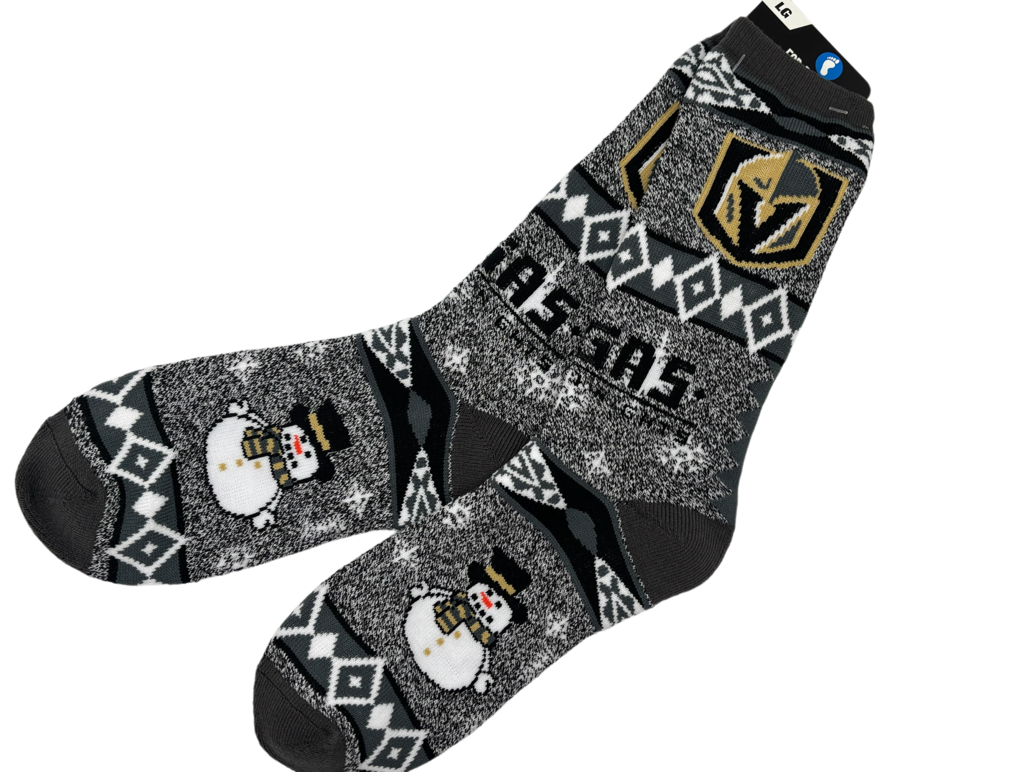 Vegas Golden Knights Holiday Blanket motif Socks