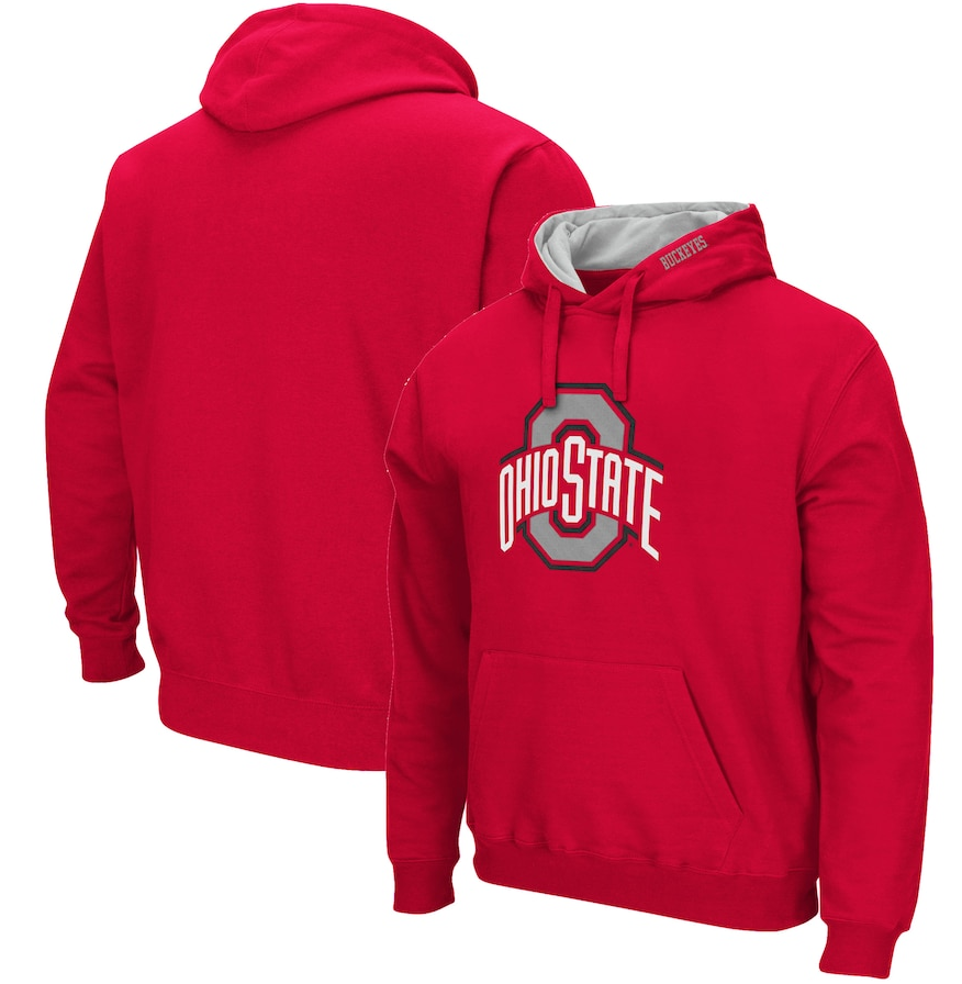 Ohio State Buckeyes Colosseum Arch & Logo 3.0 Pullover Hoodie - Scarlet