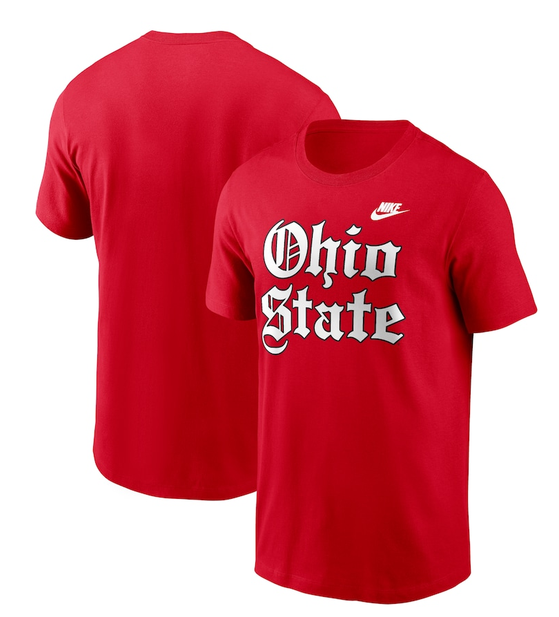 Ohio State Buckeyes Nike Old English T-Shirt - Red *** - Large