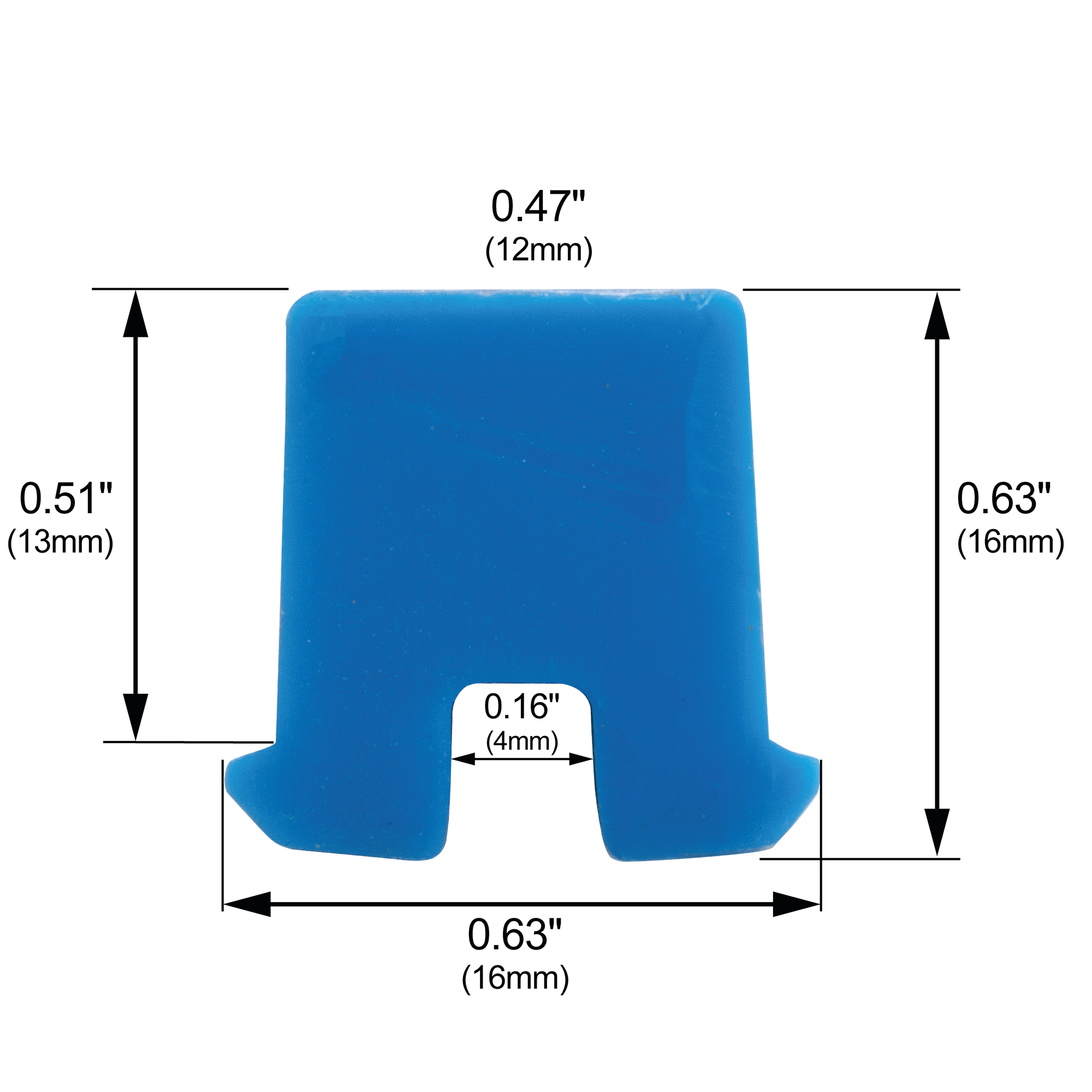 7/16 T-Slot Chip Guards, High-temperature Silicone